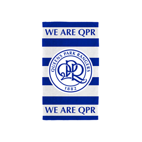 Queens Park Rangers hndklde crest Ml: 140 x 70 cm. 100 % bomuld
